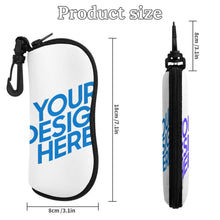 Charger l&#39;image dans la galerie, Étui à lunettes vertical personnalisé avec photo texte prénom
