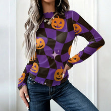 Charger l'image dans la galerie, High-neck Long-sleeved Mesh Top 1 (35)
