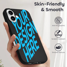 Charger l&#39;image dans la galerie, Étui de protection pour téléphone portable Apple iPhone 16 série en cuir TPU personnalisé avec photo texte prénom
