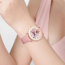 Charger l'image dans la galerie, Montre Femme Cuir Rose Personnalisée | Minimalisme &amp; Cuir Véritable
