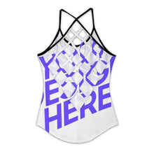 Charger l&#39;image dans la galerie, Débardeur femme TXLD gilet creux découpe dos ZTJJ personnalisée avec prénom motif texte
