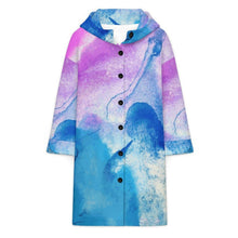 Charger l'image dans la galerie, Veste Longue Femme à Capuche Doublée Polaire Personnalisable

