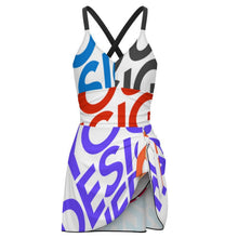 Charger l'image dans la galerie, Maillot de bain 1 pièce gainants pour le corps avec décolleté en V femme SDS515 personnalisé avec photo texte motif logo (conception multi-images)
