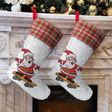Charger l&#39;image dans la galerie, Chaussette de Noël Personnalisée | Magie des Paillettes Réversibles
