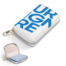 Charger l&#39;image dans la galerie, Porte-cartes en cuir personnalisé avec photo texte prénom (conception une image)
