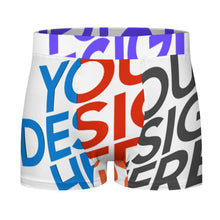 Charger l&#39;image dans la galerie, Boxer homme avec ceinture en soie glacée SDS025 personnalisée avec prénom motif texte (conception multi-images)
