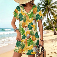 Charger l'image dans la galerie, Casual Flared Sleeve V-Neck Dress 1 (3)
