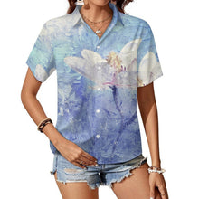 Charger l'image dans la galerie, Chemise Coton Personnalisable Col Poche Manches Courtes Femme
