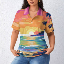 Charger l&#39;image dans la galerie, Polo Femme Personnalisé Droit | Tissu Technique Respirant
