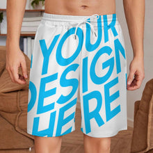 Charger l&#39;image dans la galerie, Pantalon de survêtement à cordon de serrage pour homme Short de sport ample LM133 personnalisé avec photo texte prénom (conception une image)
