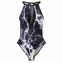 Charger l&#39;image dans la galerie, 2024 NOUVEAU maillot de bain une pièce pour femme SDS2001 en maille unie patchwork maillot de bain moulant féminin personnalisé avec photo texte prénom (conception une image)
