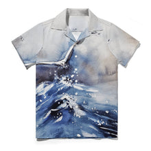 Charger l'image dans la galerie, Chemise Col Cubain Coton Personnalisable Manches Courtes Homme
