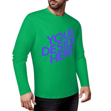 Charger l&#39;image dans la galerie, Chemise à manches longues pour hommes 100% coton imprimé sur le devant différentes couleurs personnalisé avec photo texte prénom
