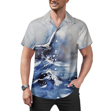 Charger l'image dans la galerie, Chemise Col Cubain Coton Personnalisable Manches Courtes Homme
