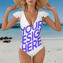 Charger l'image dans la galerie, Maillot de bain 1 pièce pour femme 294340 Personnalisé à Volants avec photo logo motif texte (conception une image)
