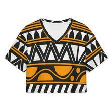 Charger l'image dans la galerie, Short V-neck Top African Pattern
