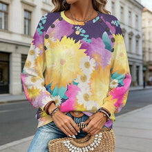 Charger l'image dans la galerie, Shoulder Length Long Sleeved Sweater Bright Flowers
