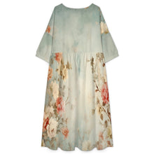Charger l'image dans la galerie, High-waisted Babydoll Maxi Dress Garden
