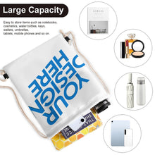 Charger l&#39;image dans la galerie, Sac à dos à cordon en toile XB0604196 personnalisée avec prénom motif texte
