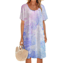 Charger l&#39;image dans la galerie, Tunique Longue Femme Personnalisable | Robe T-Shirt Confortable
