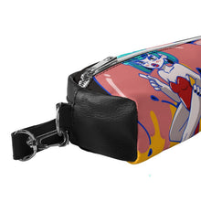 Charger l'image dans la galerie, Trousse Cuir Litchi Personnalisée | Double Compartiment Luxe
