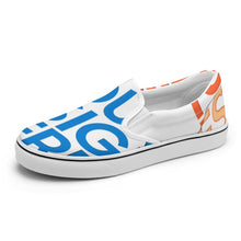 Charger l&#39;image dans la galerie, Chaussures en toile unisexes basses style voile personnalisé avec photo texte prénom

