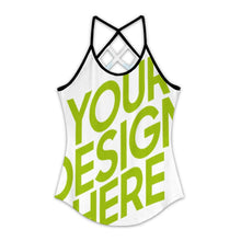 Charger l&#39;image dans la galerie, Débardeur femme TXLD dos losange creux gilet ZTJJ personnalisée avec prénom motif texte (conception multi-images)
