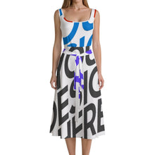 Charger l&#39;image dans la galerie, Robe sans manches femme LYQ121 personnalisée avec prénom motif texte (conception multi-images)
