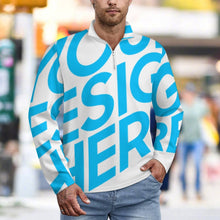 Charger l&#39;image dans la galerie, Pull homme sport POLO shirt LM111 personnalisé avec photo texte prénom (conception une image)
