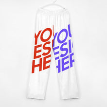 Charger l&#39;image dans la galerie, Pantalon de pyjama garçon / fille en pur coton D31P personnalisée avec prénom motif texte
