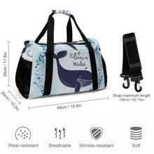 Charger l'image dans la galerie, Sac de Voyage Personnalisé en Toile | Grand Sac de Sport Unique
