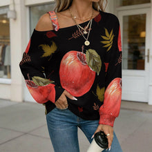 Charger l'image dans la galerie, Off-the-shoulder Sweater Red Apple
