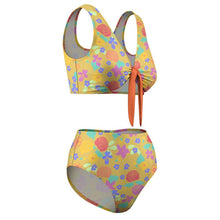 Charger l'image dans la galerie, Bikini Taille Haute Vintage | Maillot Nœud Avant &amp; Ventre Plat
