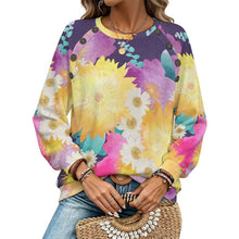Charger l'image dans la galerie, Shoulder Length Long Sleeved Sweater Bright Flowers
