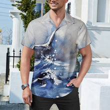 Charger l'image dans la galerie, Chemise Col Cubain Coton Personnalisable Manches Courtes Homme
