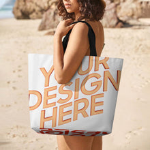 Charger l&#39;image dans la galerie, Grand sac cabas XB0601059 avec bandoulière pour femme personnalisée avec prénom motif texte (conception multi-images)
