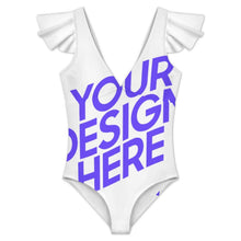 Charger l'image dans la galerie, Maillot de bain 1 pièce pour femme 294340 Personnalisé à Volants avec photo logo motif texte (conception une image)
