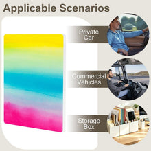 Charger l'image dans la galerie, Car Sun Visor Clip Yellow &amp; Blue &amp; Pink Watercolor Style 10x8cm
