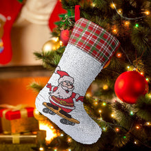 Charger l&#39;image dans la galerie, Chaussette de Noël Personnalisée | Magie des Paillettes Réversibles
