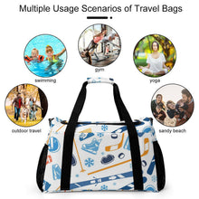 Charger l'image dans la galerie, Sac de Voyage Polochon Personnalisable avec Photo | Toile Robuste
