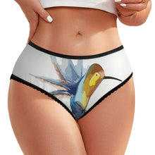 Charger l&#39;image dans la galerie, Culotte Dentelle Personnalisable en Soie de Lait - Cadeau Intime
