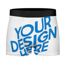 Charger l&#39;image dans la galerie, Sous-vêtements pour hommes NS6005002 Boxer taille haute avec large ceinture élastique personnalisé avec photo texte prénom (conception une image)
