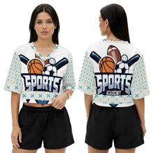 Charger l'image dans la galerie, Maillot Sport Femme Court Col V Personnalisable
