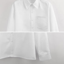 Charger l&#39;image dans la galerie, Chemise décontractée à manches longues pour homme LS en imitation lin avec poche personnalisé avec photo texte prénom (conception une image)
