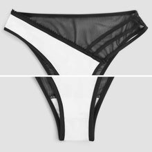 Charger l'image dans la galerie, Culotte Sexy Bi-Matière | Votre Lingerie Personnalisée Unique
