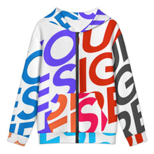 Charger l&#39;image dans la galerie, Sweat-shirt à capuche zippé pour adolescent LM516 personnalisée avec prénom motif texte (conception multi-images)
