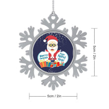Charger l&#39;image dans la galerie, Ornement Flocon en Métal Personnalisé | Le Bijou de Votre Sapin
