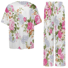 Charger l'image dans la galerie, Ensemble Pyjama Femme Personnalisé Manches Courtes et Pantalon
