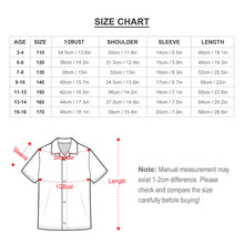 Charger l&#39;image dans la galerie, Chemise enfant à manches courtes en pur coton avec col cubain SDS012 personnalisée avec prénom motif texte
