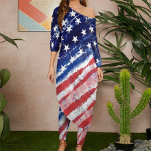 Charger l'image dans la galerie, Ensemble 2 Pièces Asymétrique Femme : Top Maxi &amp; Pantalon
